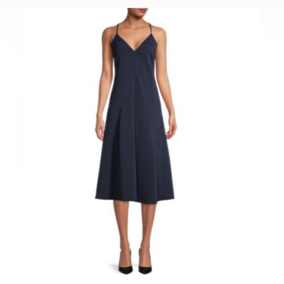 Thakoon Dresses & Skirts - THAKOON Midnight Blue A-Line Spaghetti Strap Slip Dress Size 8